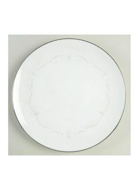 Noritake China Whitebrook 6441 Set of 4 Salad Plates Gray White Pattern